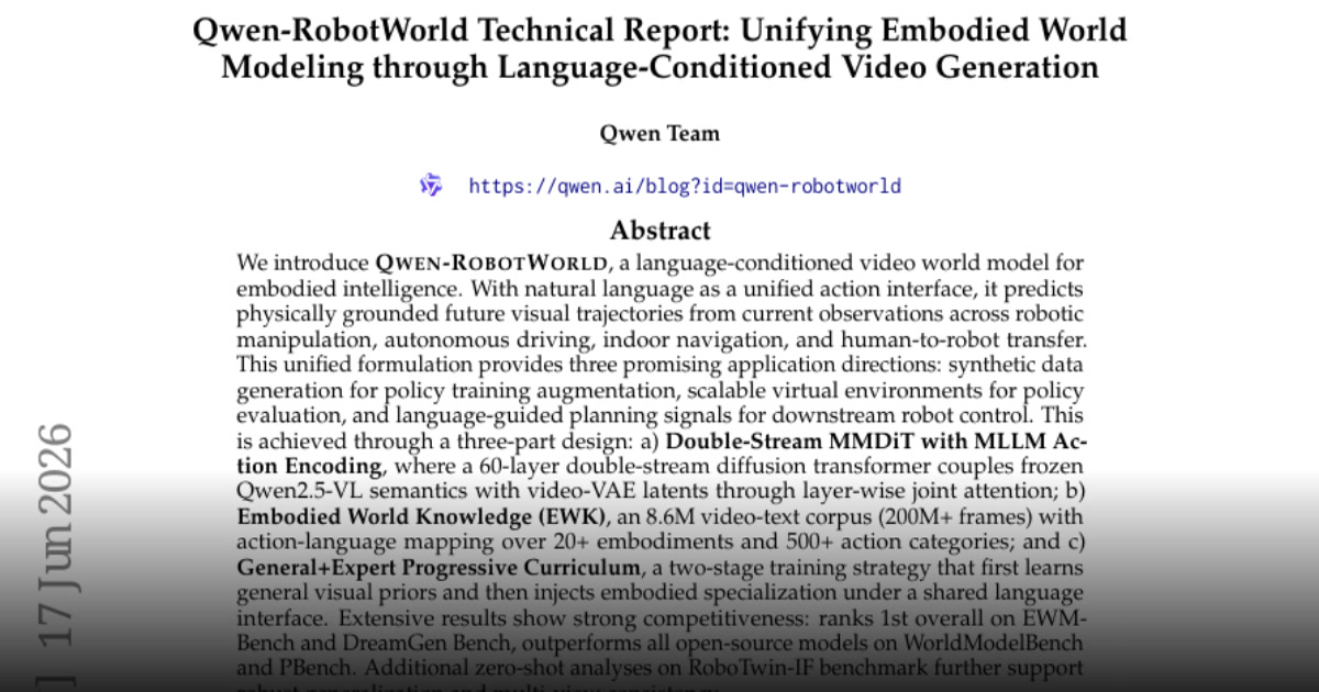 10 งานวิจัย AI สำคัญประจำเดือนมิถุนายน 2026: Embodied AI, Hybrid Architectures, ต้นทุนลด 100x